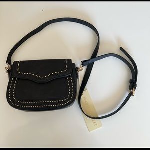 NWT Madison West Black Studded Crossbody bag